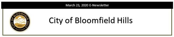 City of Bloomfield Hills - March 23, 2020 